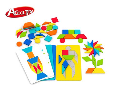 幾何木片拼圖 (貨號(hào):6668)